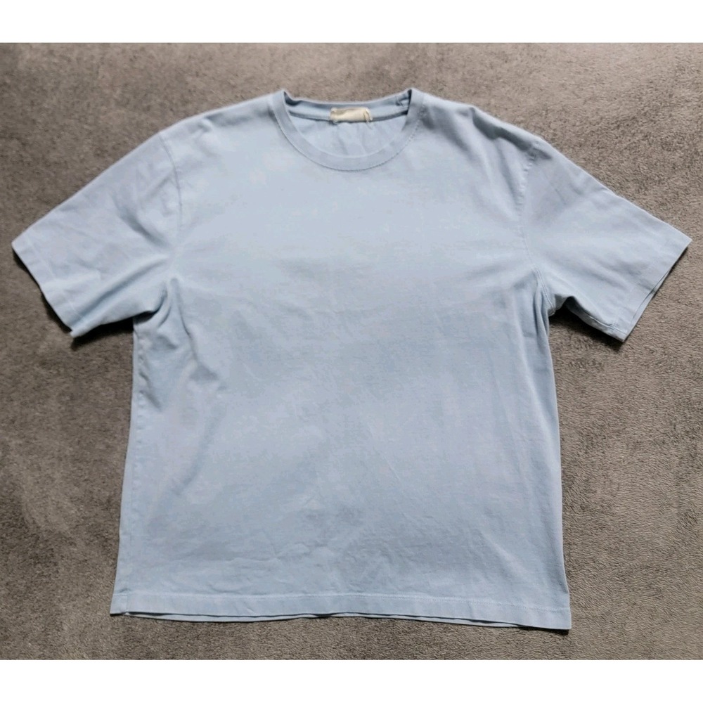 Zara Origins Men's‎ Heavyweight Light Blue T Shirt Size XL